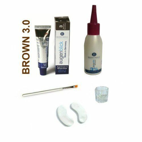 Berrywell Augenblick 5pcs Hair Dye Kit Color Eyebrow Dye Kit - Natural brown F-3