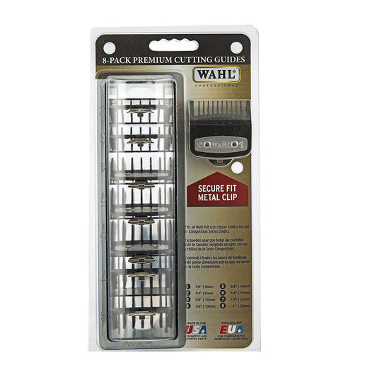 Wahl Premium Cutting Guards | Metal Attachment Combs (set of 10)