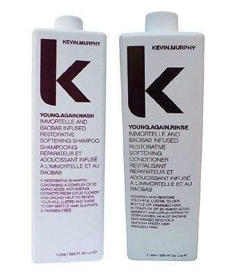 Kevin Murphy Young Again Wash and Rinse combo set 1000 ml/33.8 Fl Oz each New