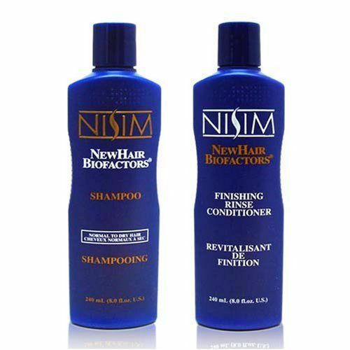 NISIM NORMAL TO DRY HAIR LOSS SHAMPOO CONDITIONER DUO 8OZ./ 240M