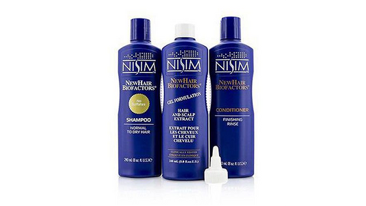 NISIM Normal to Dry Tripack - 8oz Shampoo, Conditioner & Gel Extract