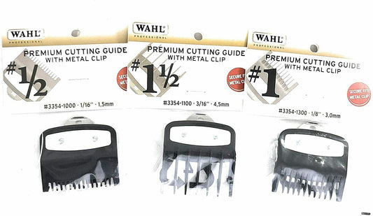 Wahl Professional Premium Cutting Guide With Metal Secure Clip: #1/2, #1, #1 1/2