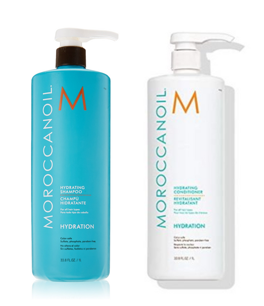 Moroccanoil Shampoo And Conditioner Liter 33.8 Fl Oz Duo NEW