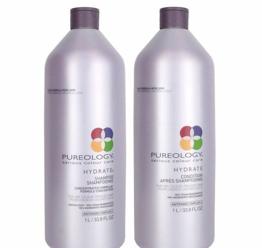 Pureology Hydrate Shampoo & Conditioner Liter 33.8 oz. Duo Set