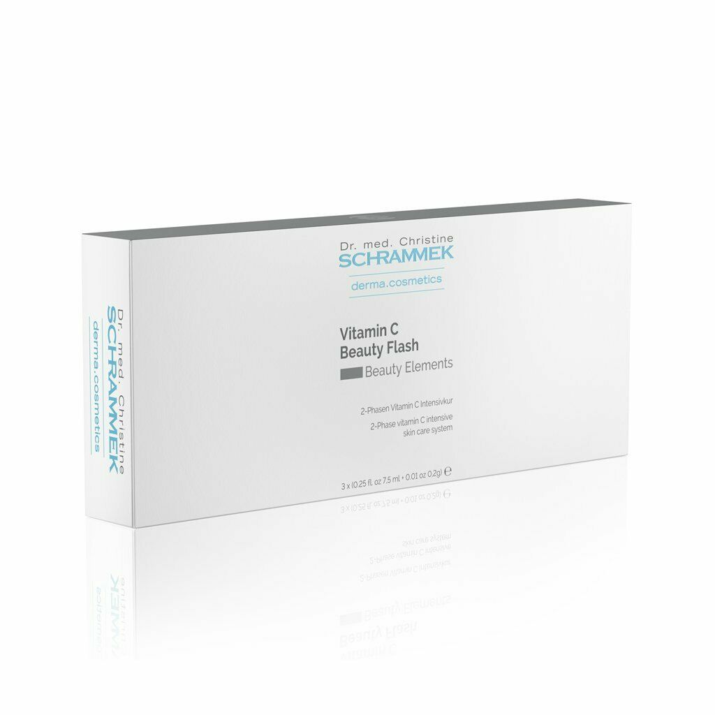 Dr. Schrammek Mela White Vitamin C Beauty Flash Ampoules 3 x 7.5ml + 0.2g