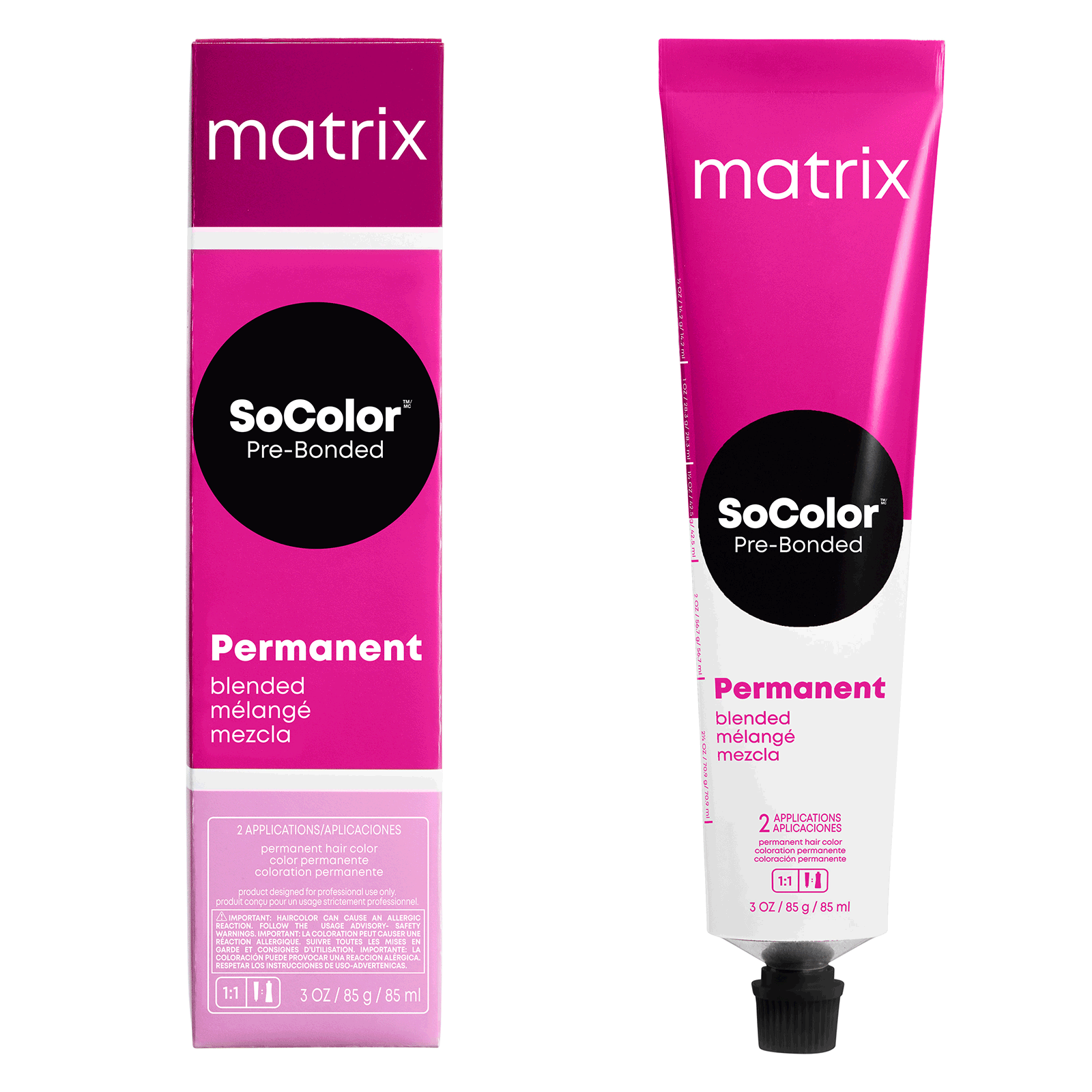 Matrix SoColor Blended Collection Permanant Hair Color 3 oz. ONE TUBE ...