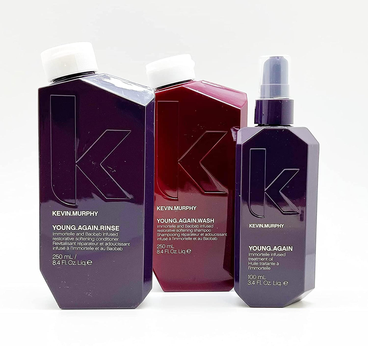 Kevin Murphy Young Again Wash, Rinse 8.5oz & Oil 3.4oz SET